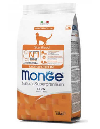 MONGE CAT MONOP. STERILIZED TROTA KG.1,5