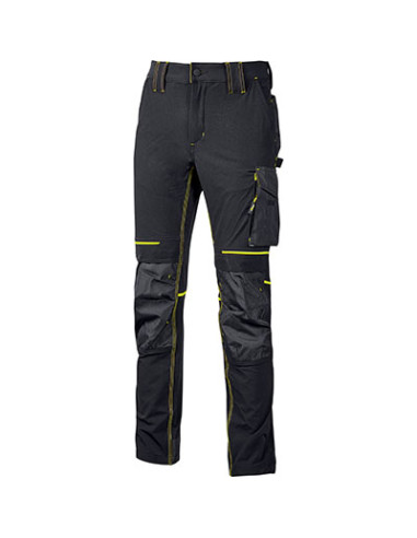 PANTALONE SLIM FIT ATOM U-POWER BLACK CARBON  - M